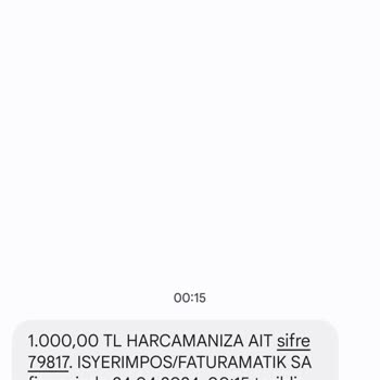 İşyerimpos Bilgim Dışında Kartımdan 1000 Tl Çektiniz İade Edin