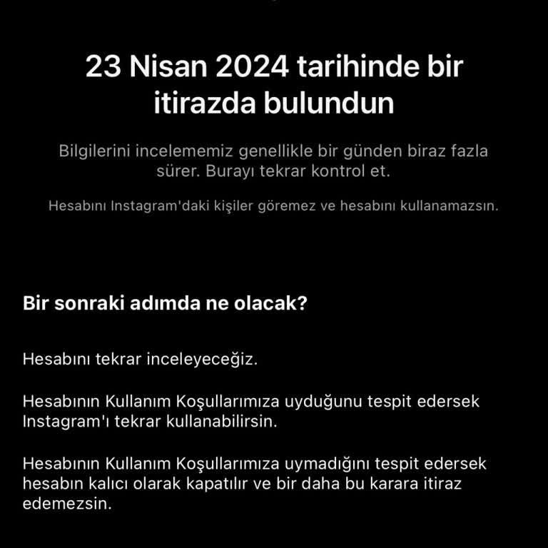 Instagram Hesabım Sebepsiz Yere Kapandı