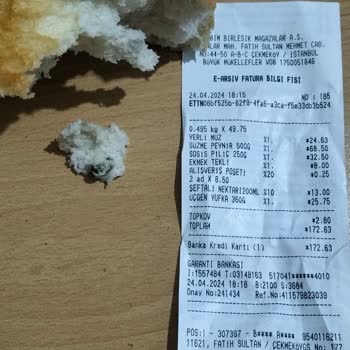 BİM Ekmekte Yabancı Cisim Şoku!