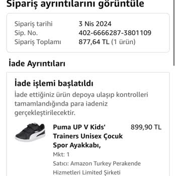 Amazon 1 Hafta Kullanılmamış Ayakkabı Söküldü