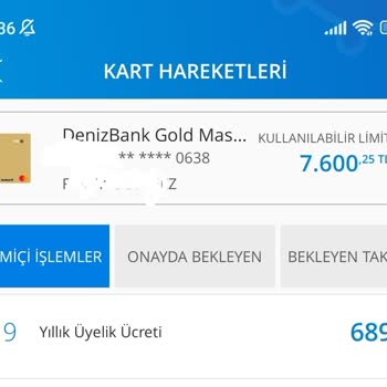 Denizbank Haksız Kart Aidat Ücreti