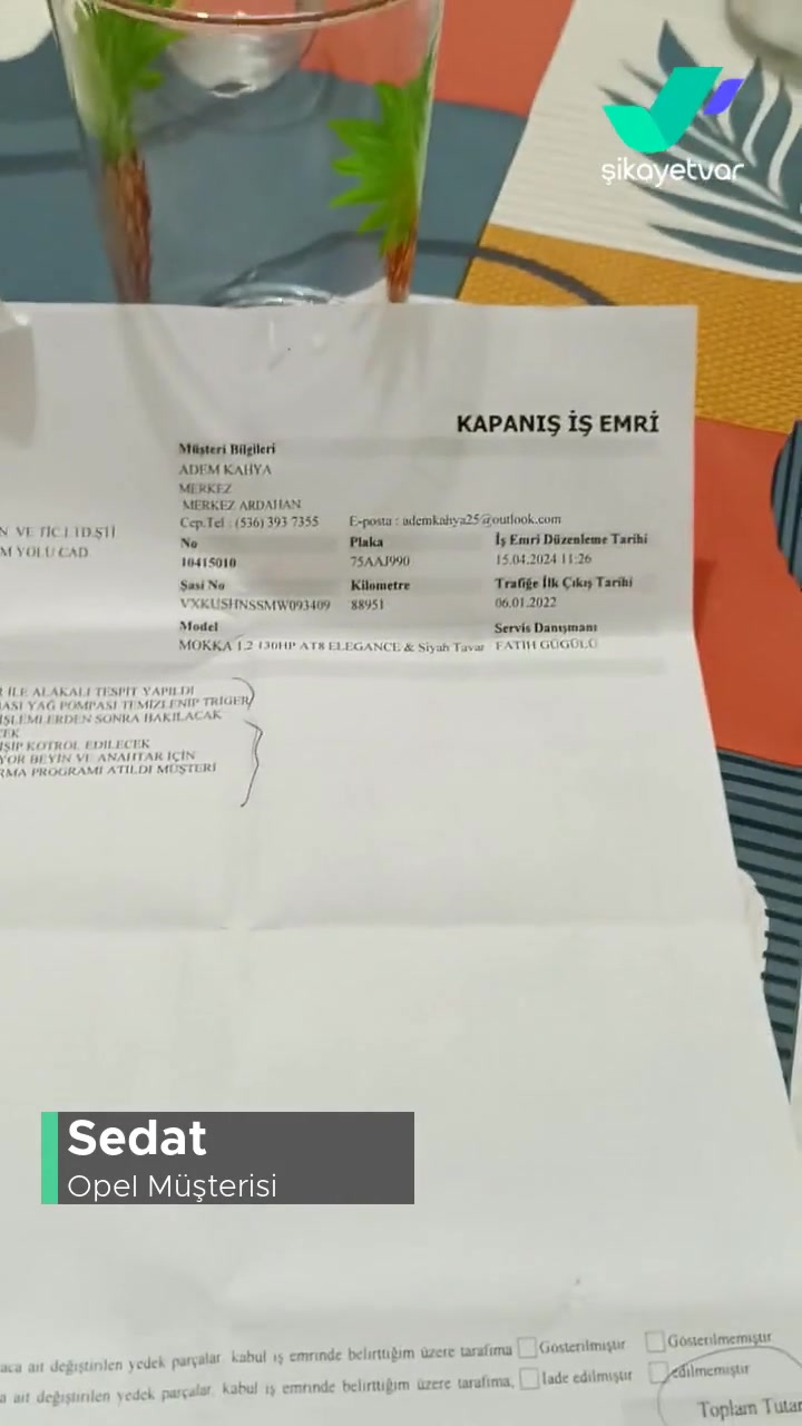 Opel Usta Yok Erzurum Serviste! videonun kapak resmi