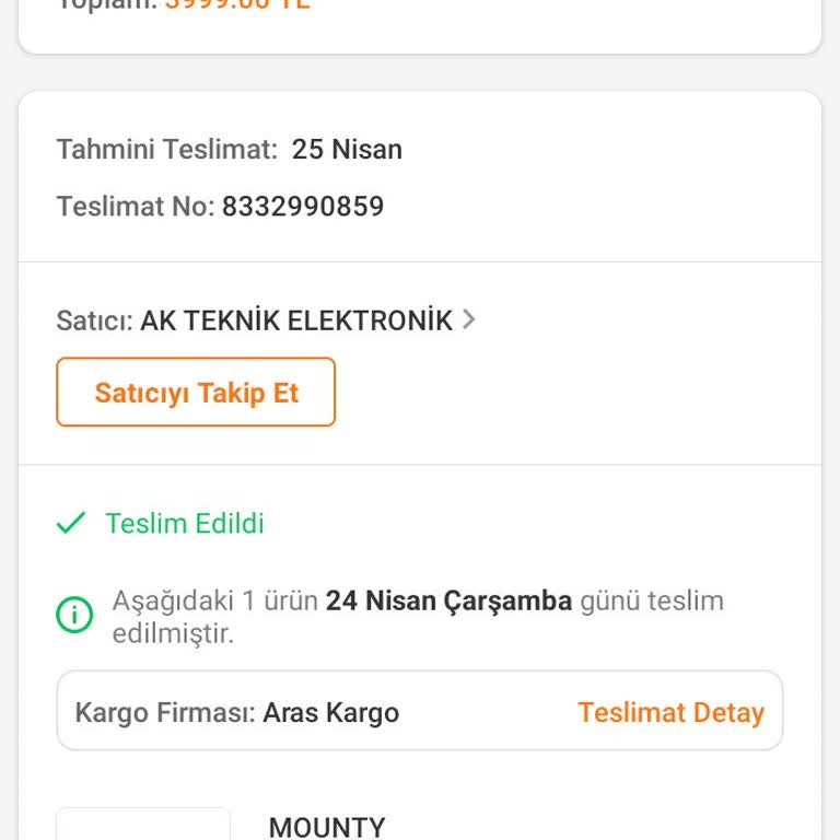 Trendyol Eksik Ürün Gönderimi