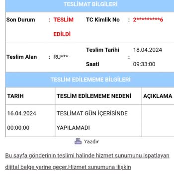 Aras Kargo Adres Eksikliği Ve Teslimat Sorunu
