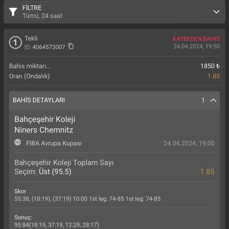 Extrabet Yanlış Bahis Sonuçlandırma