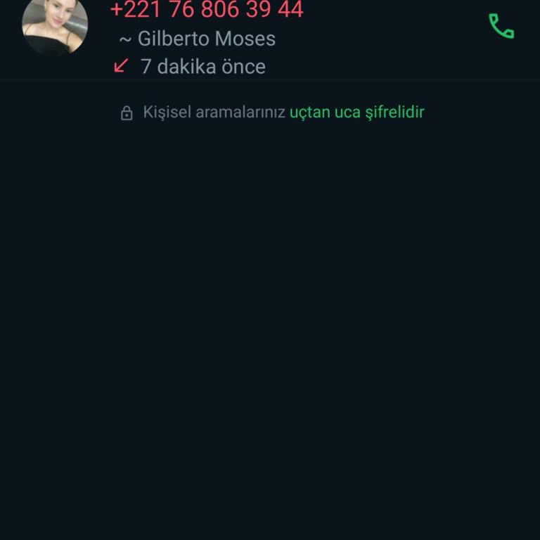 WhatsApp Yabancı Numara Tarafından Arandım