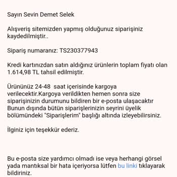 Mamaal.com Mamaal. Com Paketimi Göndermeyip Ücret İadesi De Yapmadı