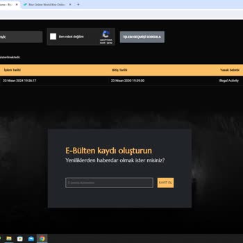 Rise Online World Rise Online Haksız Yere Ban