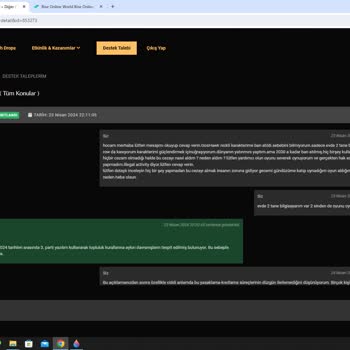 Rise Online World Rise Online Haksız Yere Ban