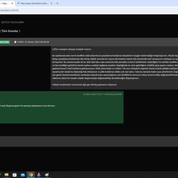 Rise Online World Rise Online Haksız Yere Ban