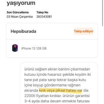 Garantili Teknoloji İletişim Hizmetleri Garantili Alışverişte Tatsız Sürpriz!
