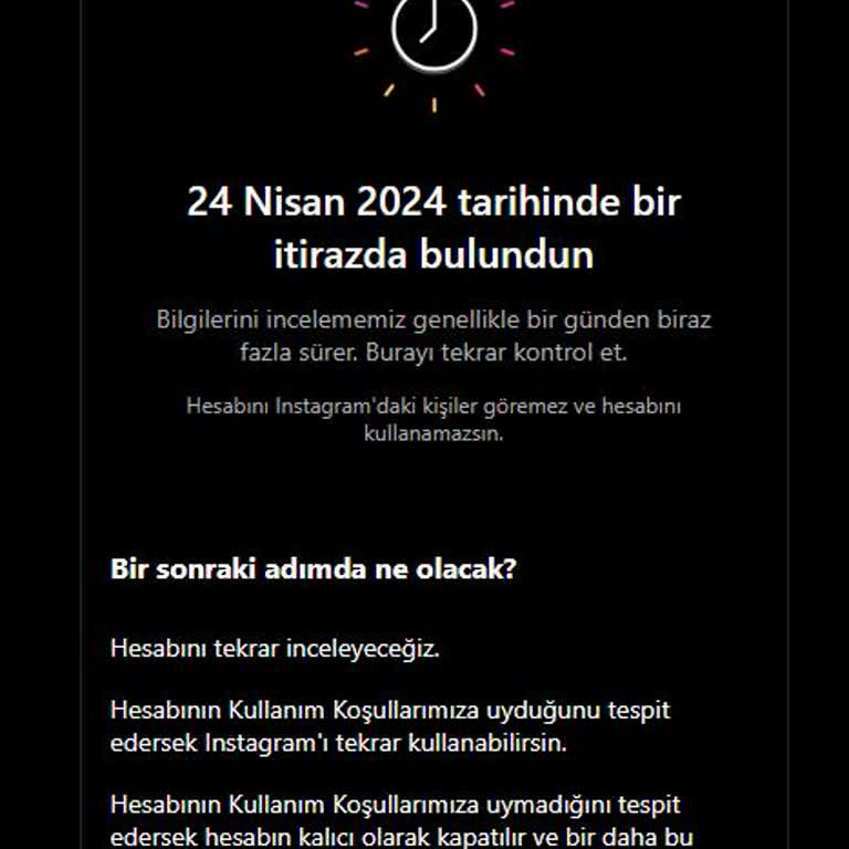 Instagram Hesabım Askıya Alındı!
