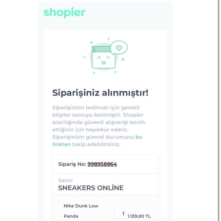 Sneakersonline.tr Kargom Elime Ulaşmıyor!