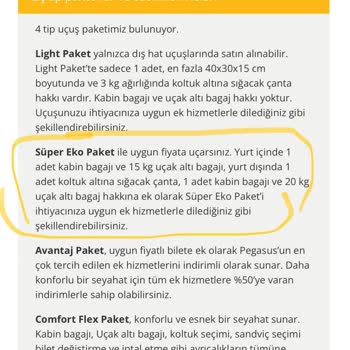 Pegasus Kabin Bagajı Üzerinden Haksız Kazanç Elde Ediyor.