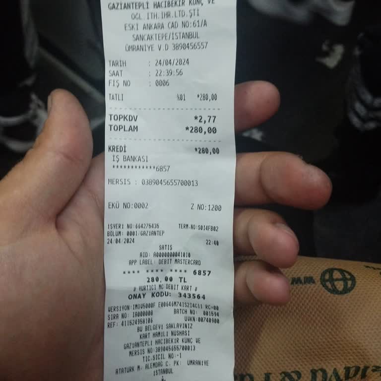 Hacı Bekir Künç Gaziantepli Dara'sız Satış Yaparak Fazla Para Alınması