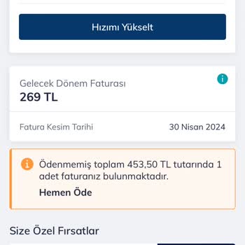 Türk Telekom Bilgi Dışı Fatura