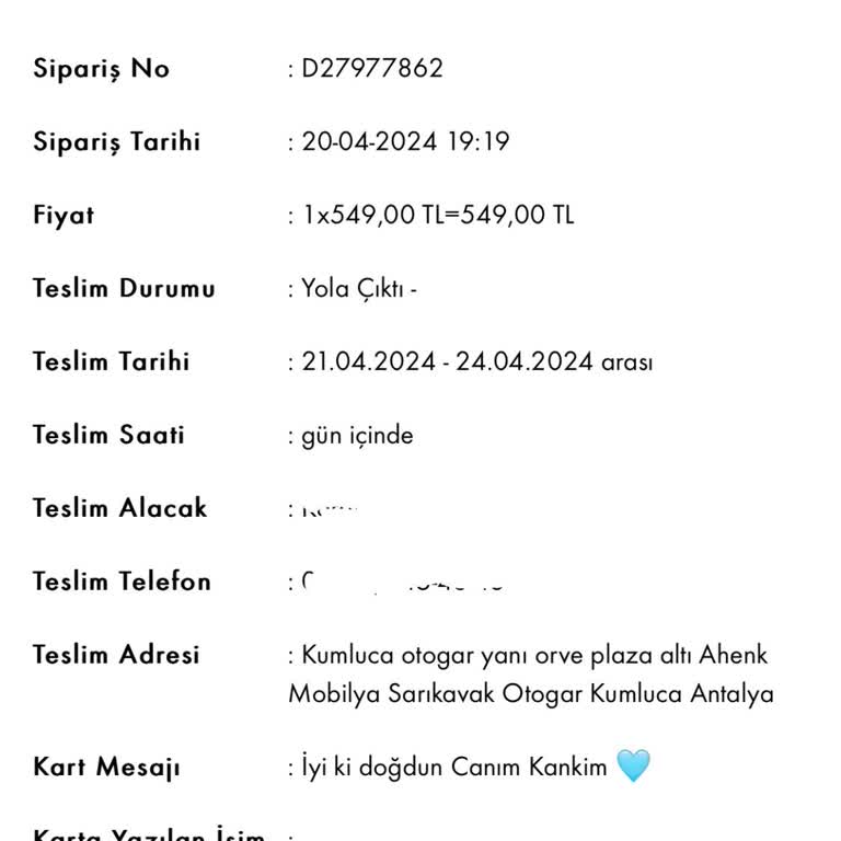 Taze Çiçek Siparişimi Teslim Etmedi Tarihi Geçti