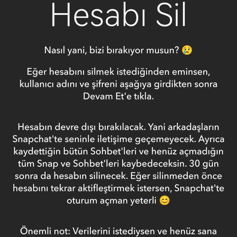 Snapchat Hesap Silme Sorunu: Aylar Sonra Bile Çözüm Bekliyorum