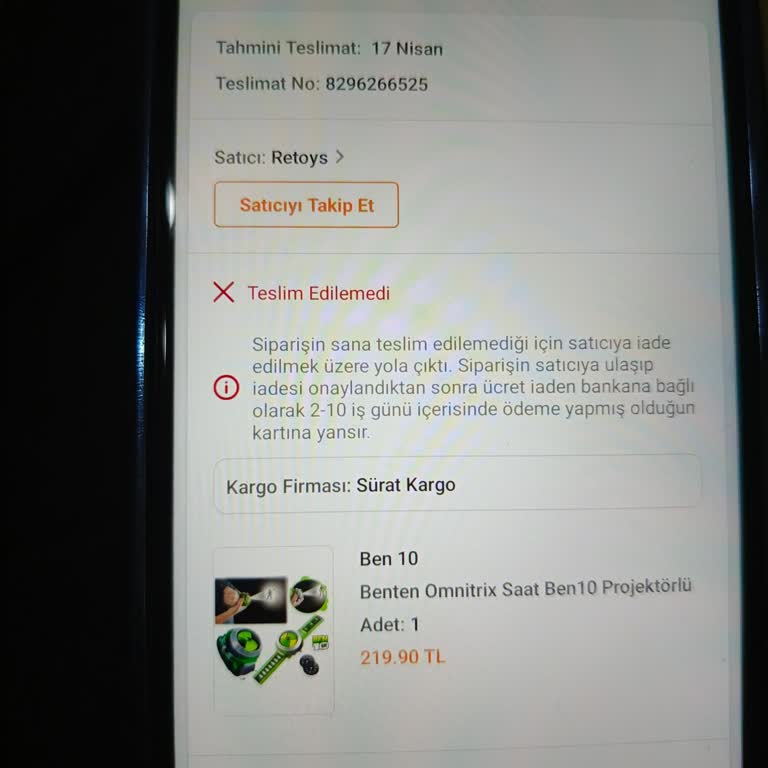 Sürat Kargo Getirmeden Geri Götürdüler