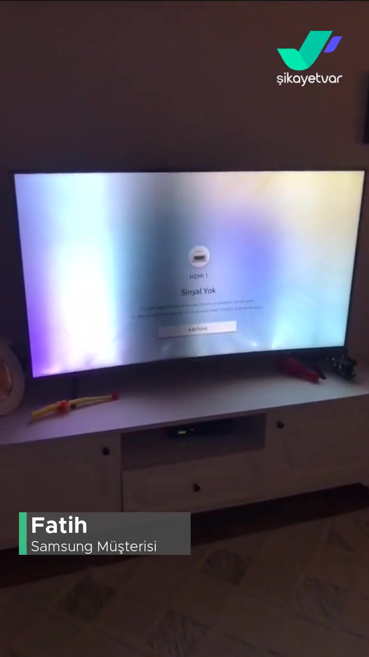 Samsung Curved 55NU7300 Kronik Ekran Kararma Sorunu! videonun kapak resmi