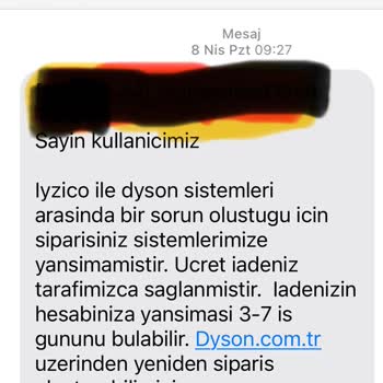 Dyson Ve Dyson.com.tr Sitesinden Hiç Alışveriş Yapılmamalı!