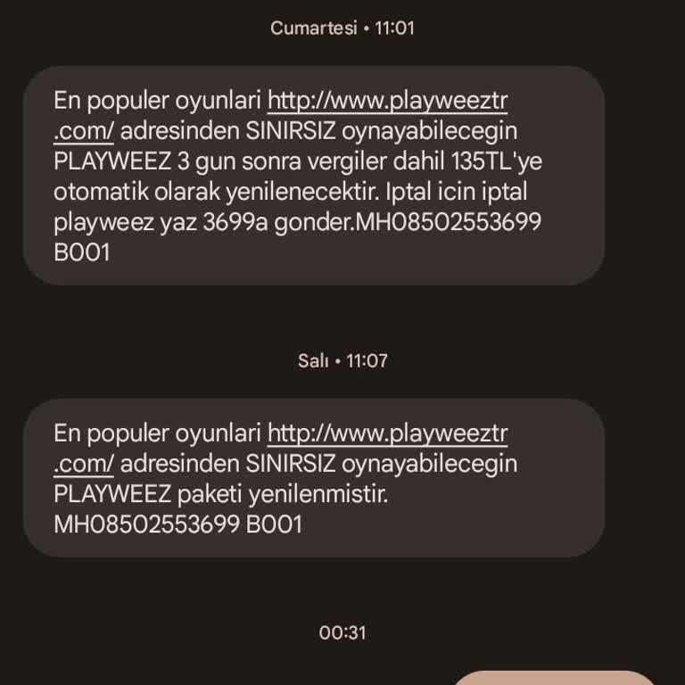 Playweez Habersiz Para Çekildi