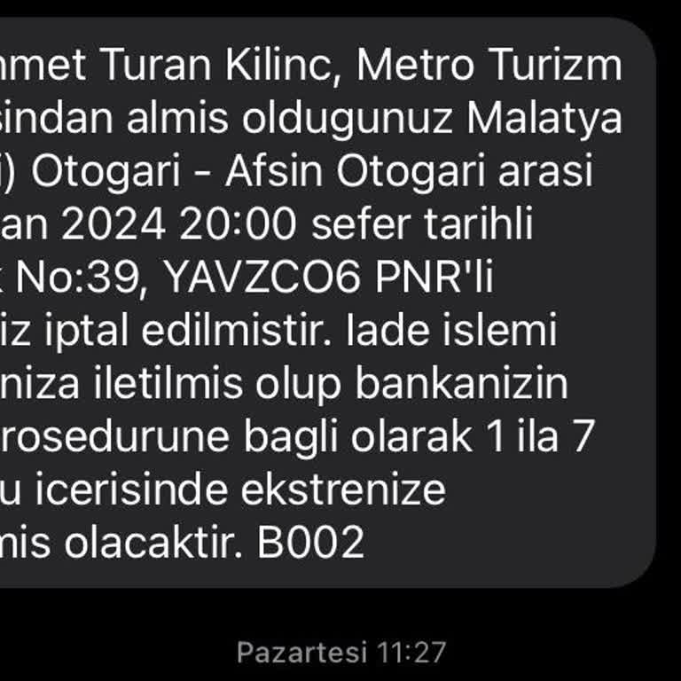 Obilet Bilet İptal Ücreti