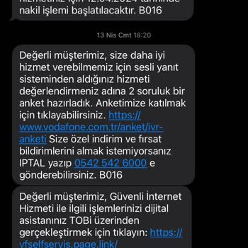 Vodafone Net Ev İnterneti Nakil Sürecinde Yaşanan Gecikme
