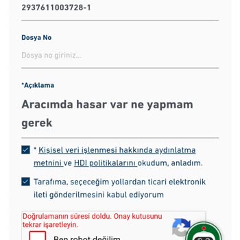 HDI Sigorta Hdi Sigortaya Ulaşılamıyor