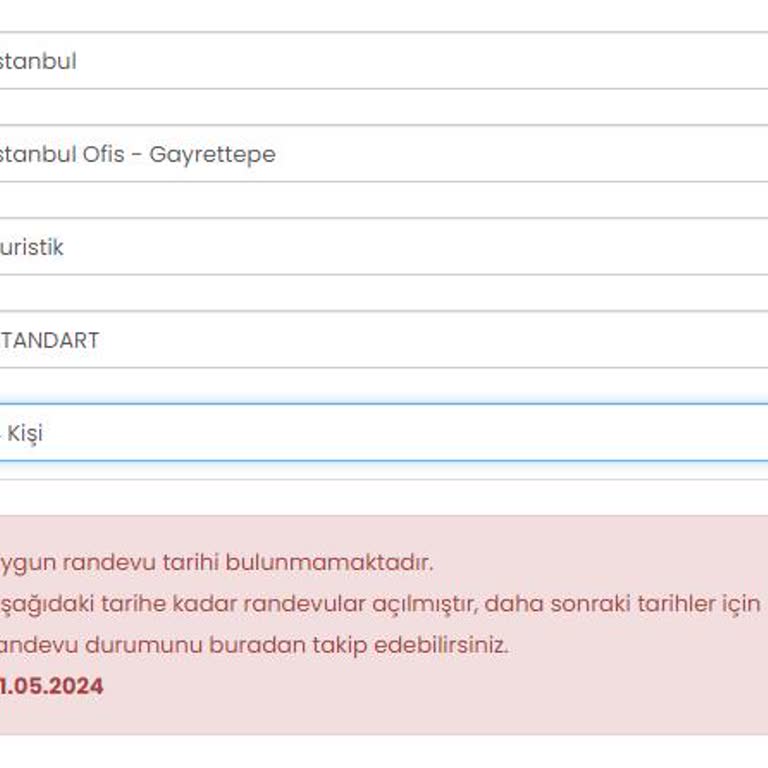 İdata İtalya Randevusu Alamıyoruz