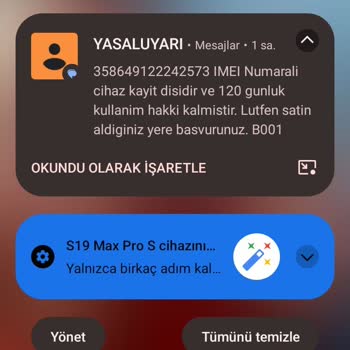 Reeder Almış Olduğum Cihazımdaki Sorun