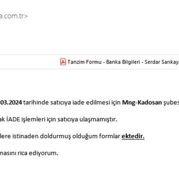 MNG Kadosan Şubesi İade Kargomu Kaybetti