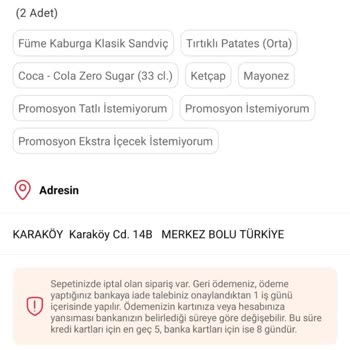 Arbys Para İadesi