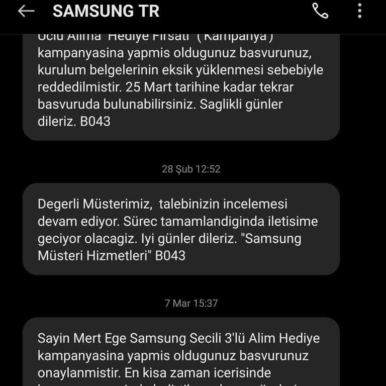 Samsung Kampanya Hediyesini Göndermiyor!