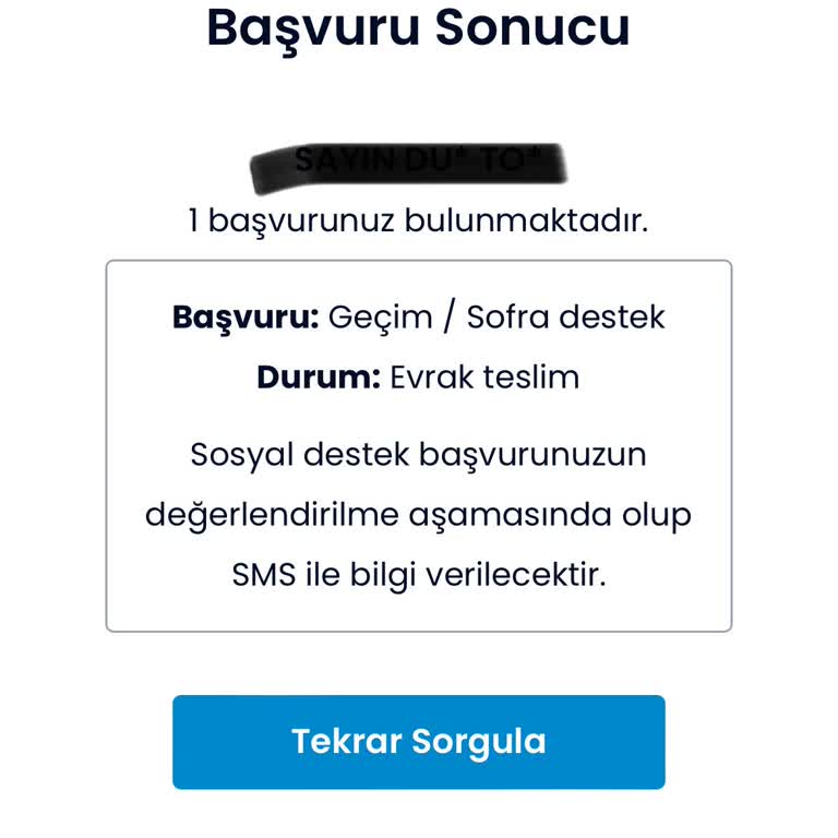 İBB - İstanbul Büyükşehir Belediyesi Sedep Yardım Talebi
