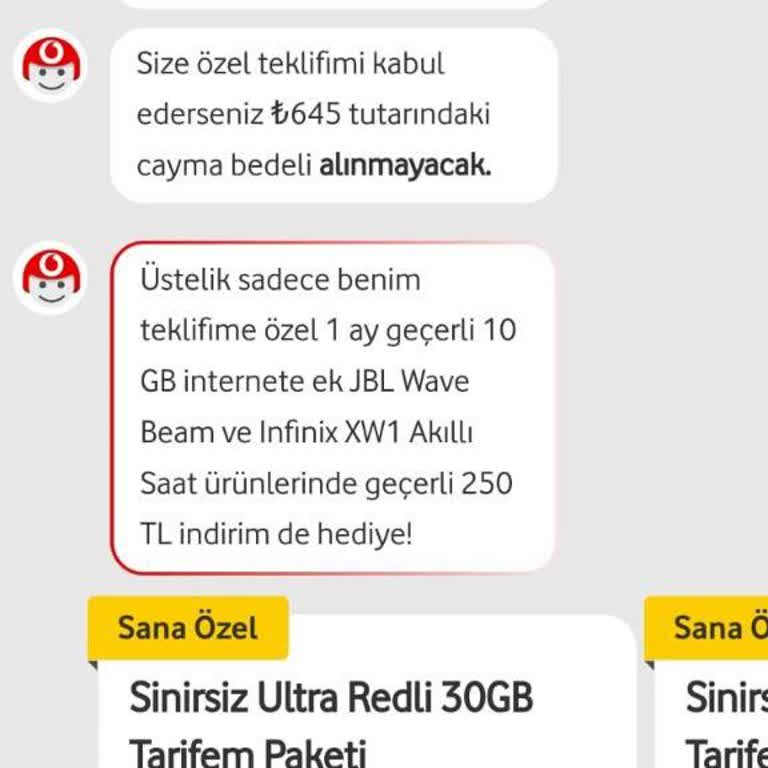 Vodafone Kampanya Vaatlerini Yerine Getirmiyor.