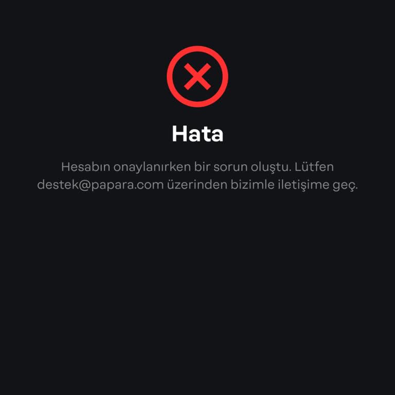 Papara Kullanılmayan Hesap Ücreti