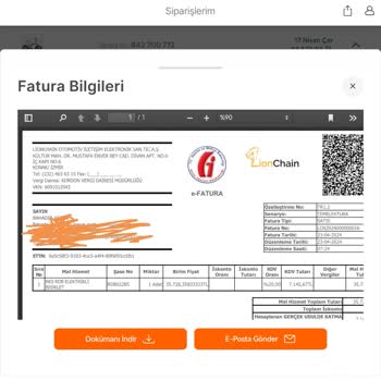 Hepsiburada RKS Rd8 Eski Tarihli Batarya Gönderimi