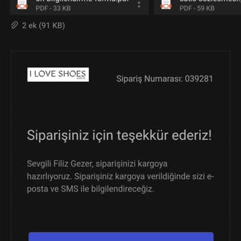 iloveshoes.com.tr Siparişimin Gönderilmesi, Yoksa Da Para İadesi