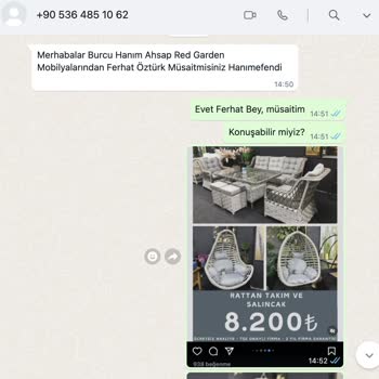 PttAVM Bahçe Mobilyası Hayal Kırıklığı