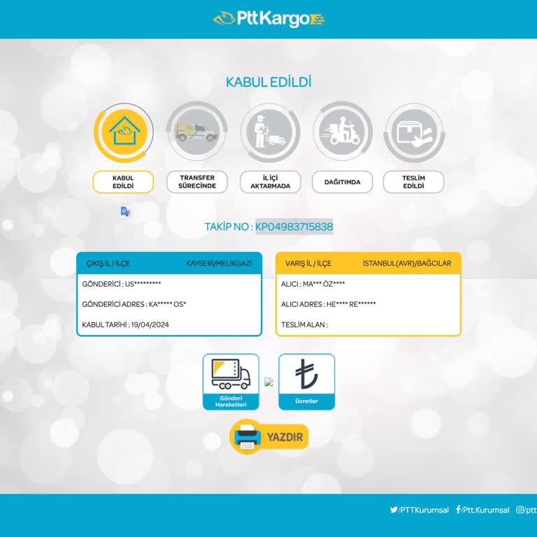 PTT Kargo'dan Bilgi Almaya Çalışma Ve Kargonun Akıbeti
