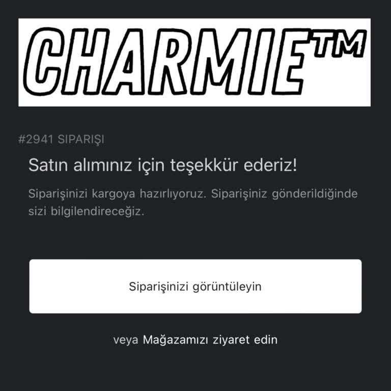 Charmie (charmietr.com) 20 Gündür Siparişim Gönderilmiyor