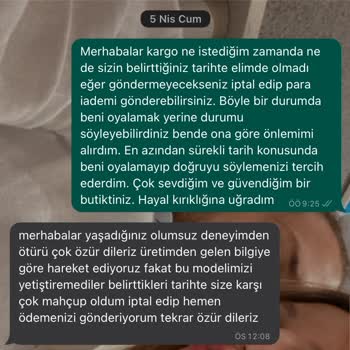 Shoebellas Ürün Teslim Mağduriyeti