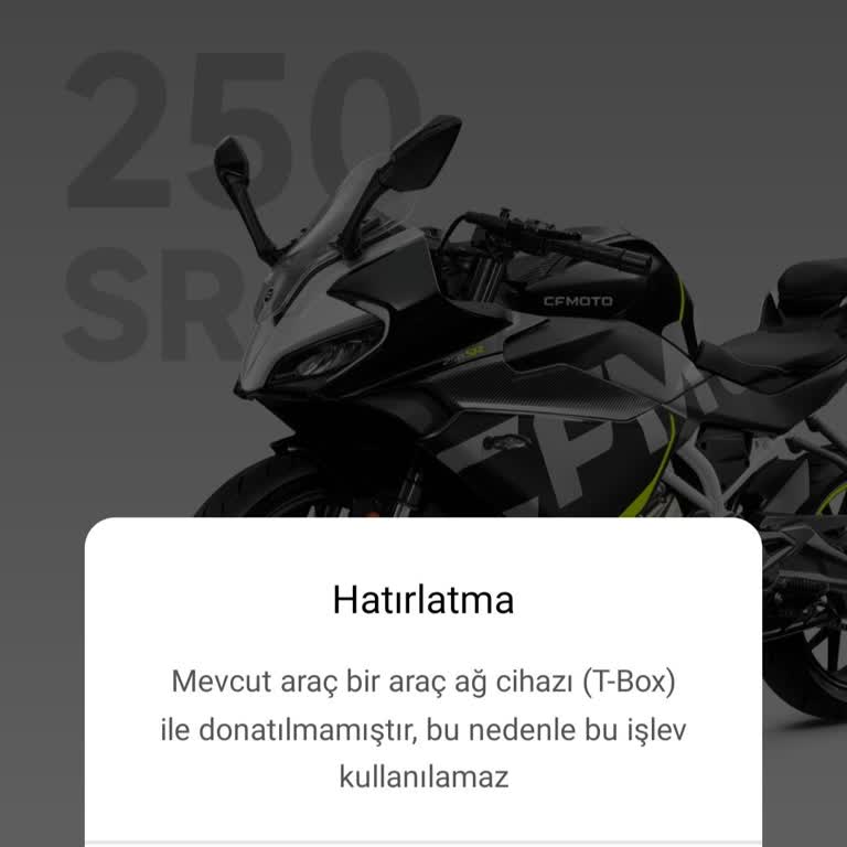 CFMOTO 250SR Navigasyon Sorunu