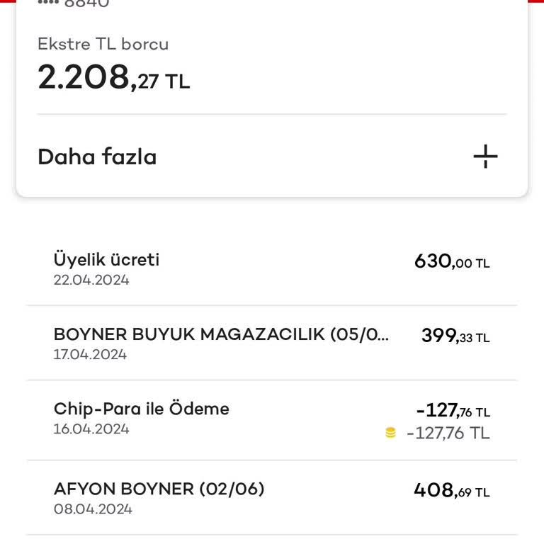 Akbank Axess Kredi Kartı Yıllık Üyelik Ücreti