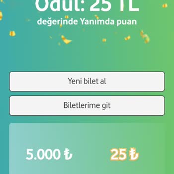 Vodafone Şansını Kazı Mağduriyet