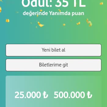 Vodafone Şansını Kazı Mağduriyet