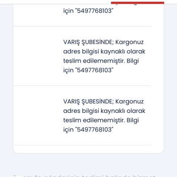 Aras Kargo Ürünüm Teslim Edildi Gözüküyor.