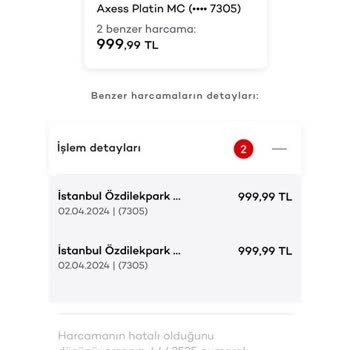 Adil Işık Group AdL Kartımdan Yanlışlıkla 2 Kere Çekim Yaptı Ve İade Etmiyor