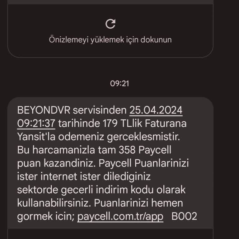 Beyond VR 179 TL Faturama Yansımış